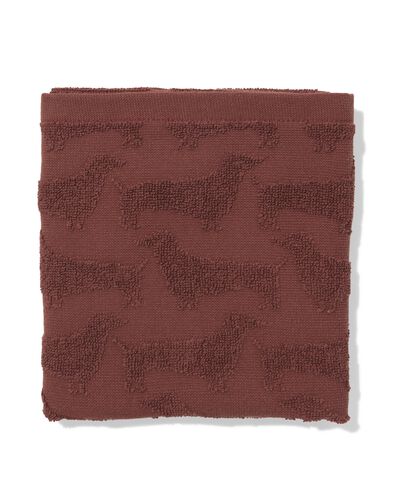 essuie-mains 50x50cm coton chien - 5400074 - HEMA