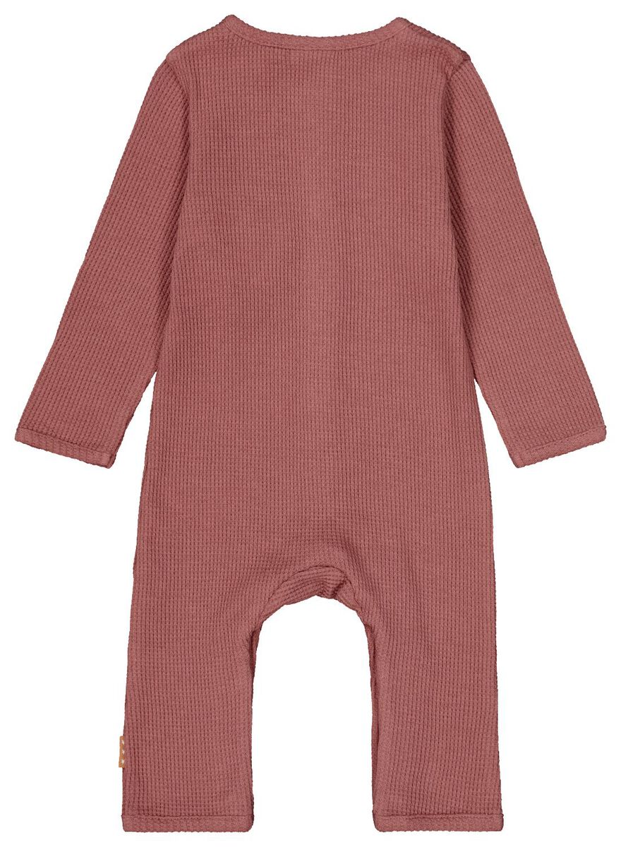 Newborn-Jumpsuit, Waffelstruktur rosa - 1000026219 - HEMA