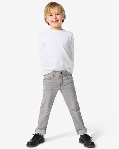 jog denim skinny enfant gris gris - 1000028292 - HEMA