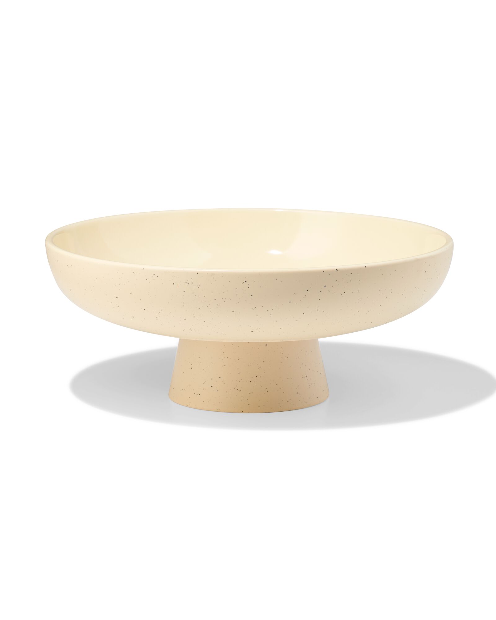 Schale auf Sockel, ⌀ 30 x 12 cm, Keramik, Sand - 13325091 - HEMA