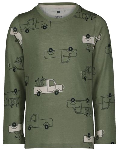 Kinder-Pyjama, Autos grün - 1000024668 - HEMA