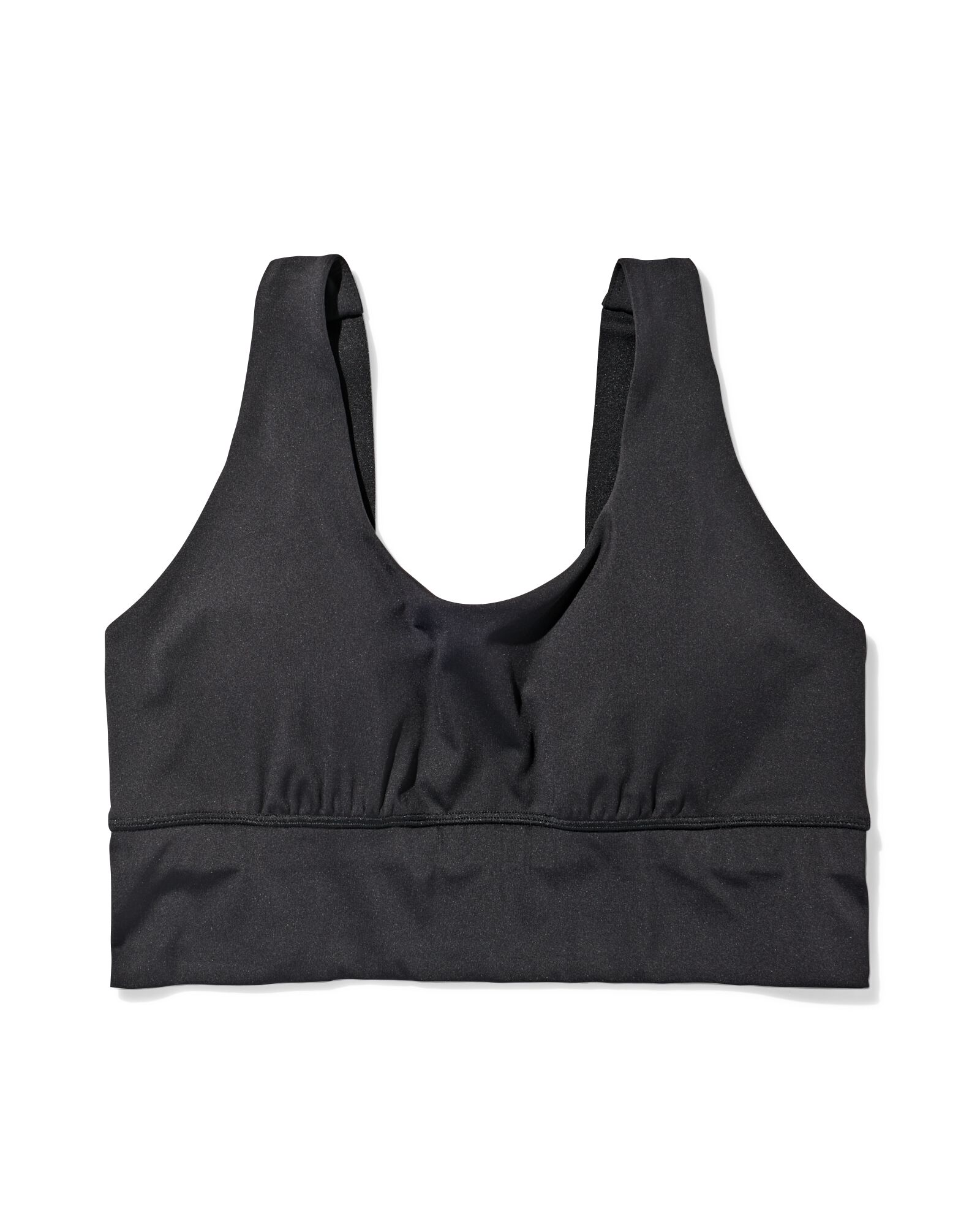 soutien-gorge de sport pr&eacute;form&eacute; maintien l&eacute;ger sans armatures noir M - 21700257 - HEMA