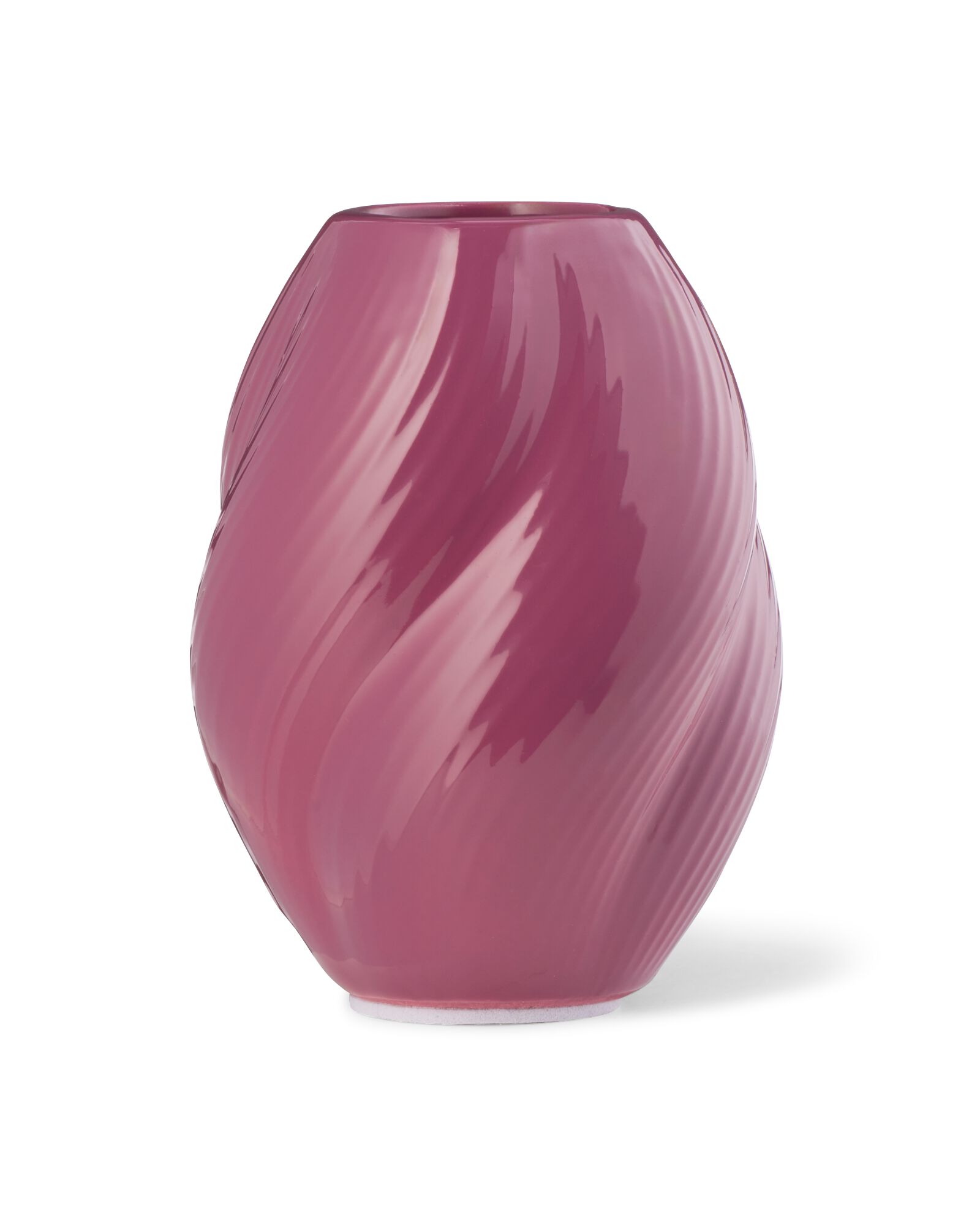 vase pour b&acirc;tonnets parfum&eacute;s ⌀7x10cm c&eacute;ramique twist aubergine - 13507543 - HEMA