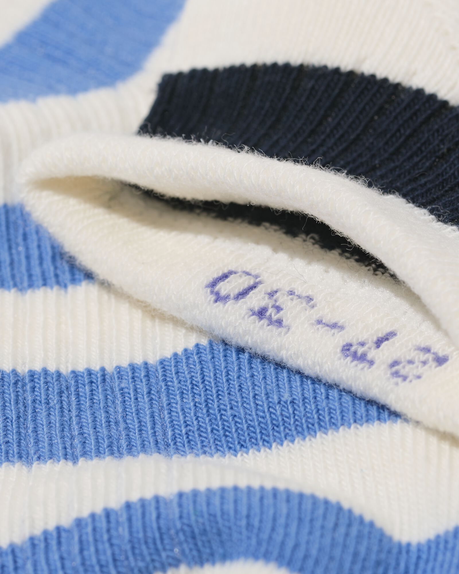 kinder enkelsokken rib strepen - 5 paar donkerblauw donkerblauw - 4320840DARKBLUE - HEMA