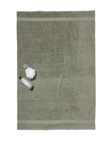 Badetuch, 100 x 150 cm, schwere Qualität, graugrün armeegrün Duschtuch, 100 x 150 - 5230081 - HEMA