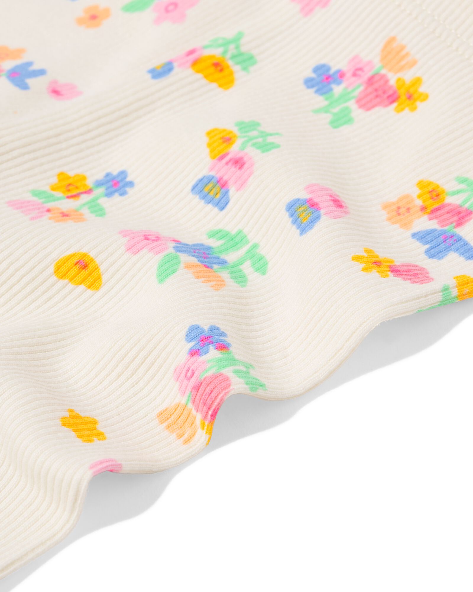 leggings b&eacute;b&eacute; c&ocirc;tel&eacute;s fleurs - 2 pi&egrave;ces &eacute;cru &eacute;cru - 33058570ECRU - HEMA