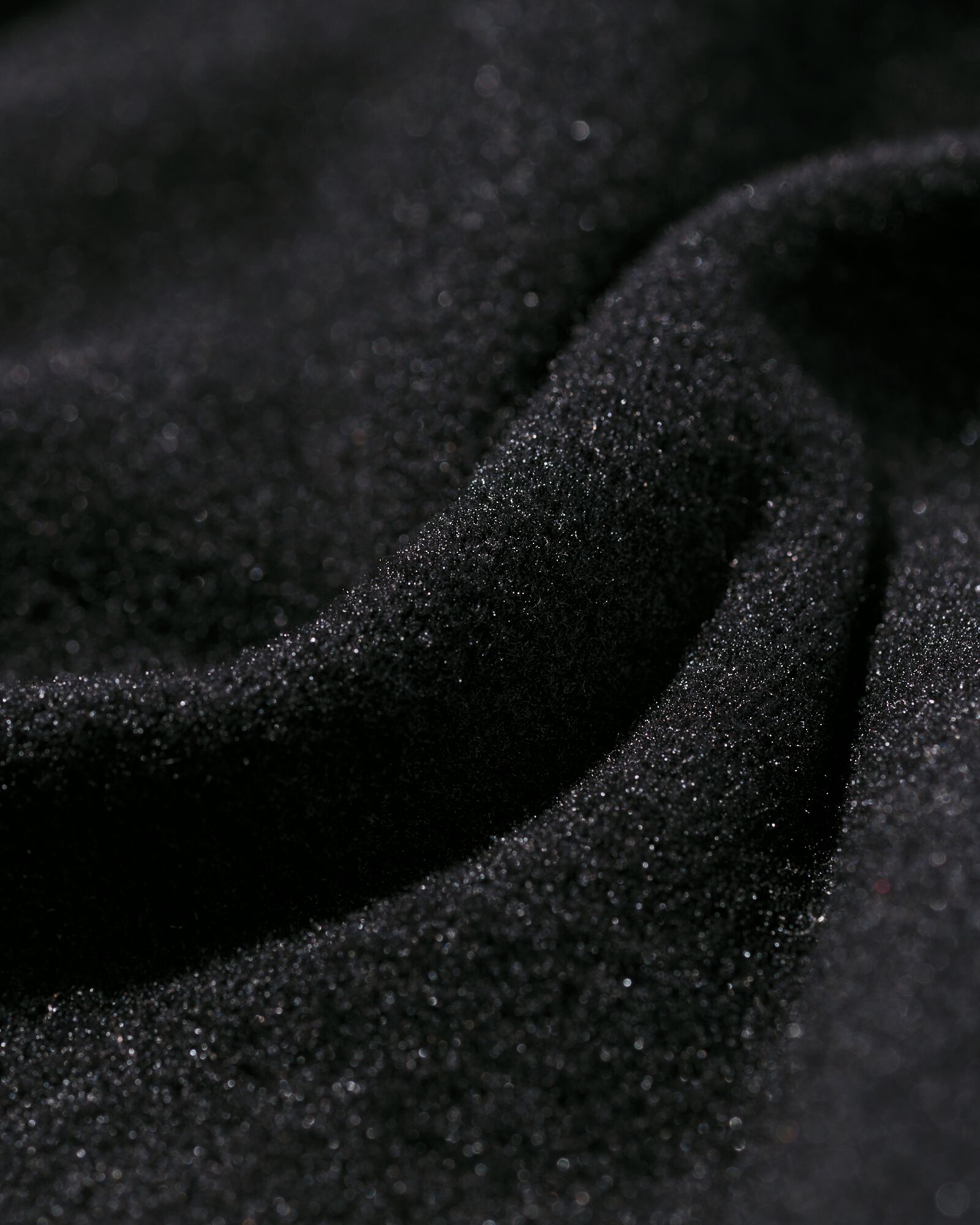 damestrui Emilia fleece zwart - 36205880BLACK - HEMA