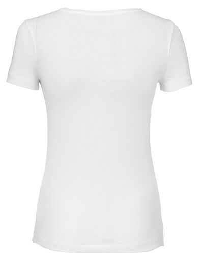 t-shirt femme blanc XL - 36301764 - HEMA