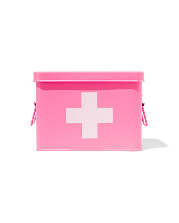 medicijnbox mat roze 14.5x22.5x16.5 - 80330118 - HEMA