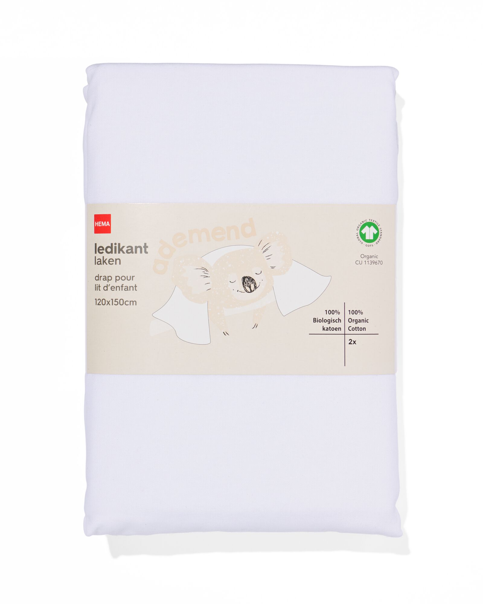 drap de lit b&eacute;b&eacute; 120x150cm - 33300038 - HEMA