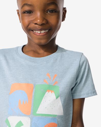 t-shirt enfant bleu bleu - 30785605BLUE - HEMA