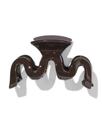 haarklem 10cm swirl bruin - 11800225 - HEMA