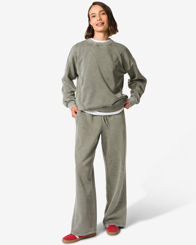 pantalon de surv&ecirc;tement femme esmee vert - 36205480GREEN - HEMA