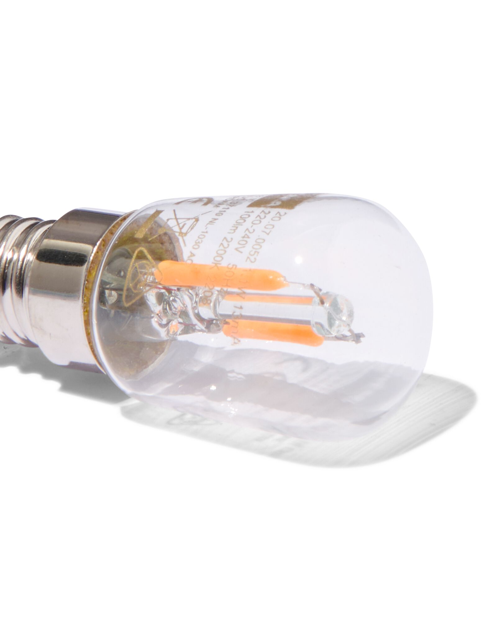 led koelkast clear E14 1.0W 140lm - 20000051 - HEMA
