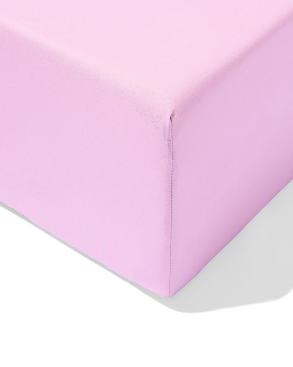 hoeslaken 90x200cm zacht katoen lila - 5160016 - HEMA