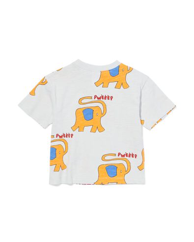 Baby-T-Shirt Elefanten hellblau - 33130170LIGHTBLUE - HEMA