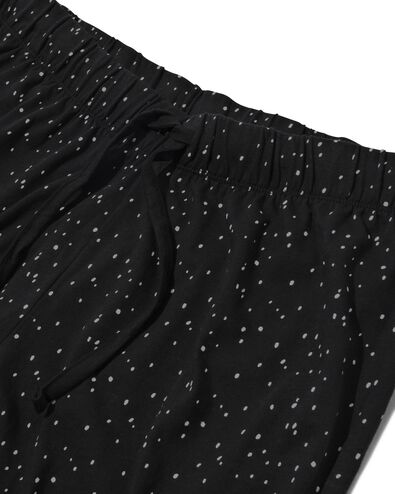 pyjama femme en coton noir XL - 23400304 - HEMA
