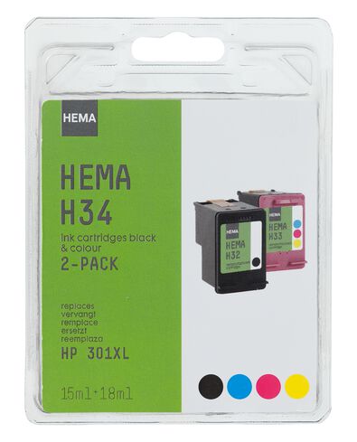 HEMA-Druckerpatronen H34, kompatibel mit HP 301XL - 38399218 - HEMA