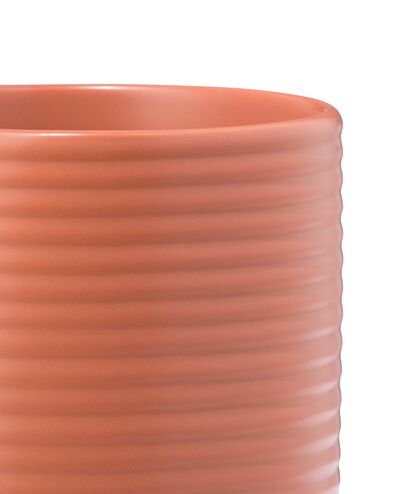 cache-pot &Oslash;12 x 14 cm c&eacute;ramique nervur&eacute;e terra - 13324209 - HEMA