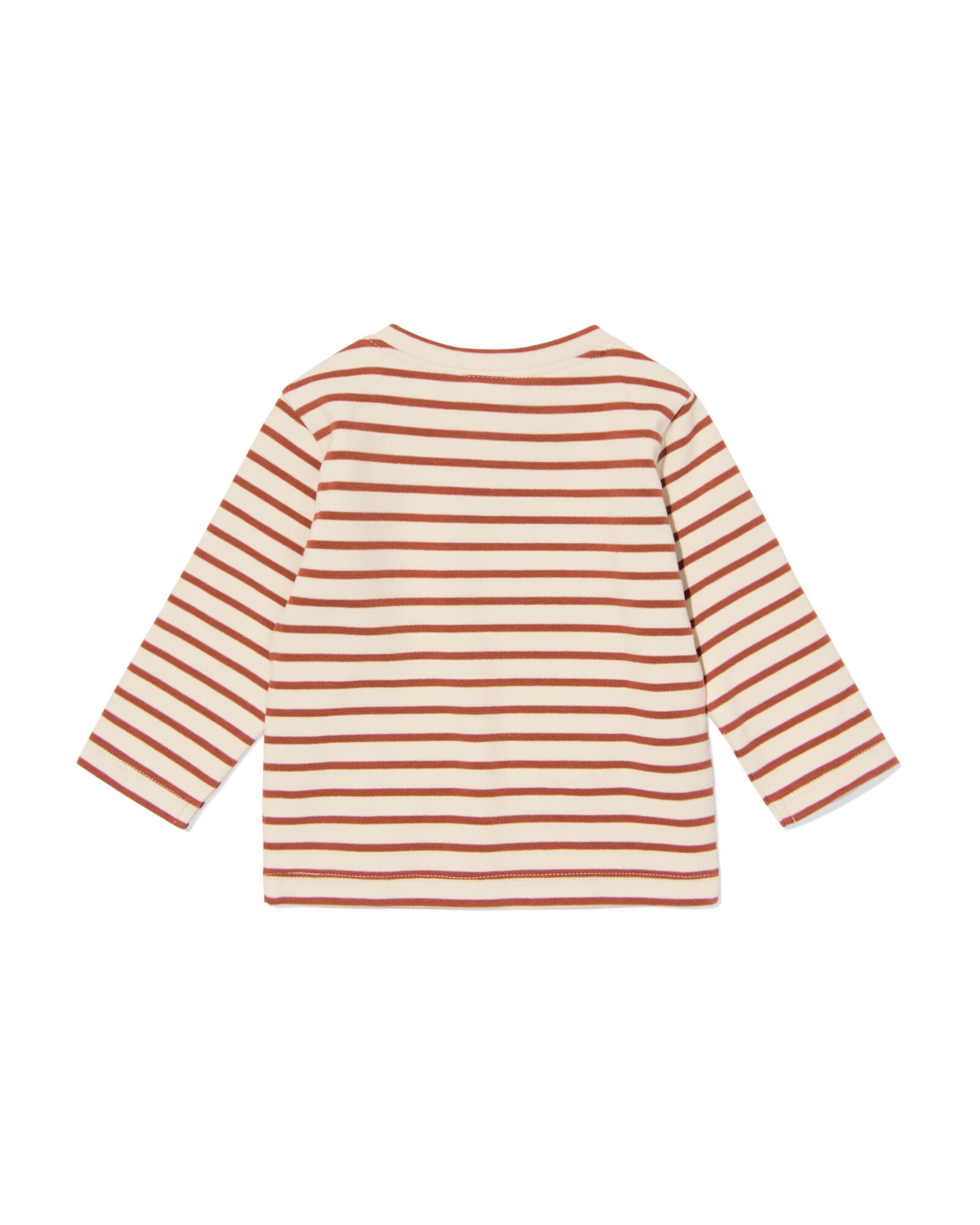 baby T-shirt jersey strepen  ecru ecru - 33180570ECRU - HEMA