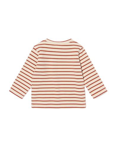 baby T-shirt jersey strepen  ecru ecru - 33180570ECRU - HEMA