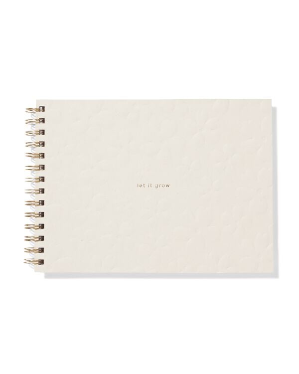carnet de croquis 26,7x18,7cm fleur  - 14102310 - HEMA