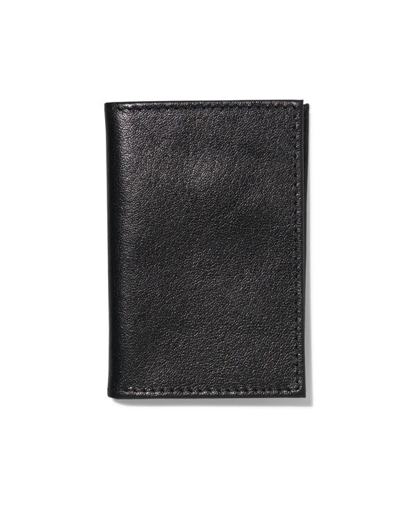 porte-carte en cuir noir avec blocage RFID - 18140071 - HEMA