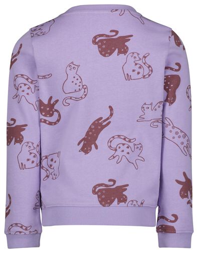 Kinder-Sweatshirt, Katzen lila - 1000024986 - HEMA