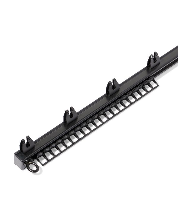 basis U-rail 200cm zwart - 7502004 - HEMA