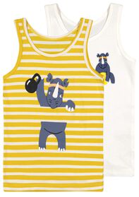2er-Pack Kinder-Hemden, Nashorn gelb gelb - 1000026526 - HEMA
