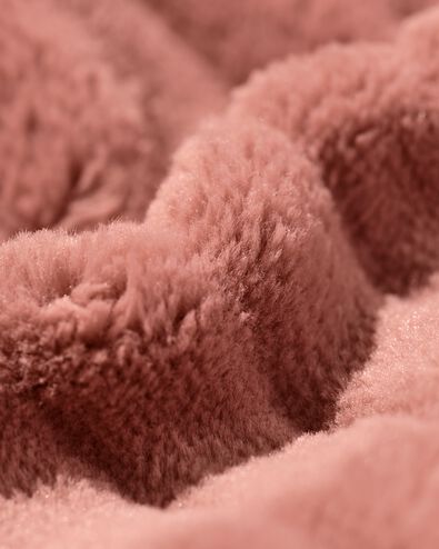 Damenbademantel Rippfleece mittelbraun mittelbraun - 23401200MIDBROWN - HEMA