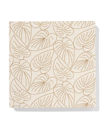 serviettes en papier, 33 x 33 cm, motif botanique - 20 pi&egrave;ces - 14200295 - HEMA