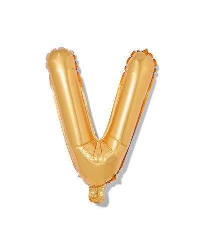 Folienballon V gold V - 14200260 - HEMA