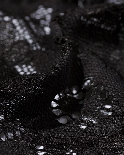 damesbrazilian micro met kant zwart - 19640065BLACK - HEMA