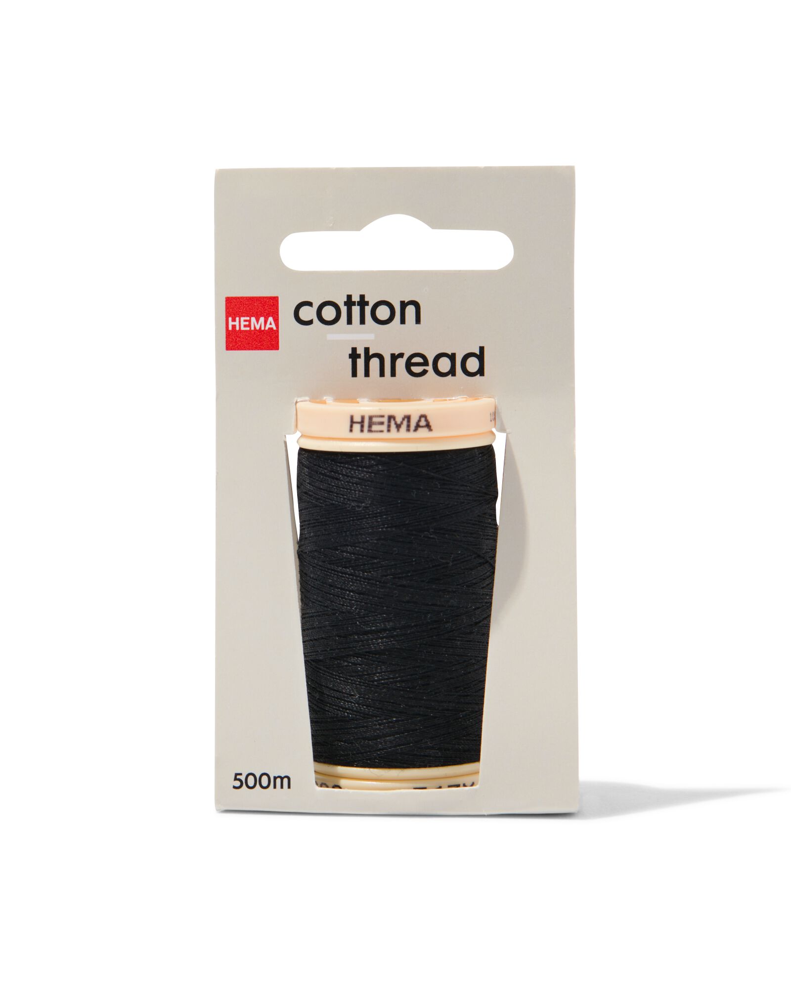 fil &agrave; coudre coton 500m noir - 1461502 - HEMA