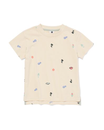 t-shirt enfant planche de surf &eacute;cru &eacute;cru - 30720709ECRU - HEMA