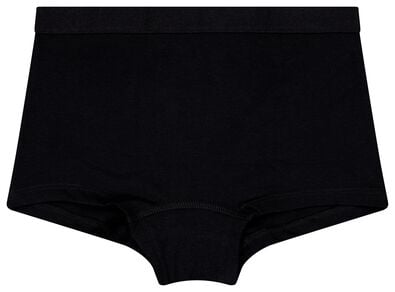 kinder boxers katoen/stretch - 3 stuks zwart zwart - 1000028424 - HEMA