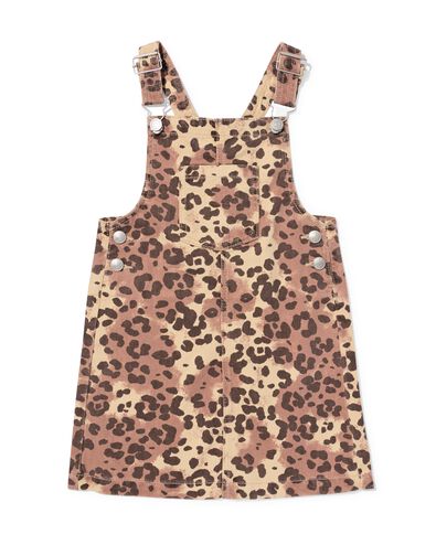 kinderjurk dierenprint lichtbruin lichtbruin - 30839302LIGHTBROWN - HEMA