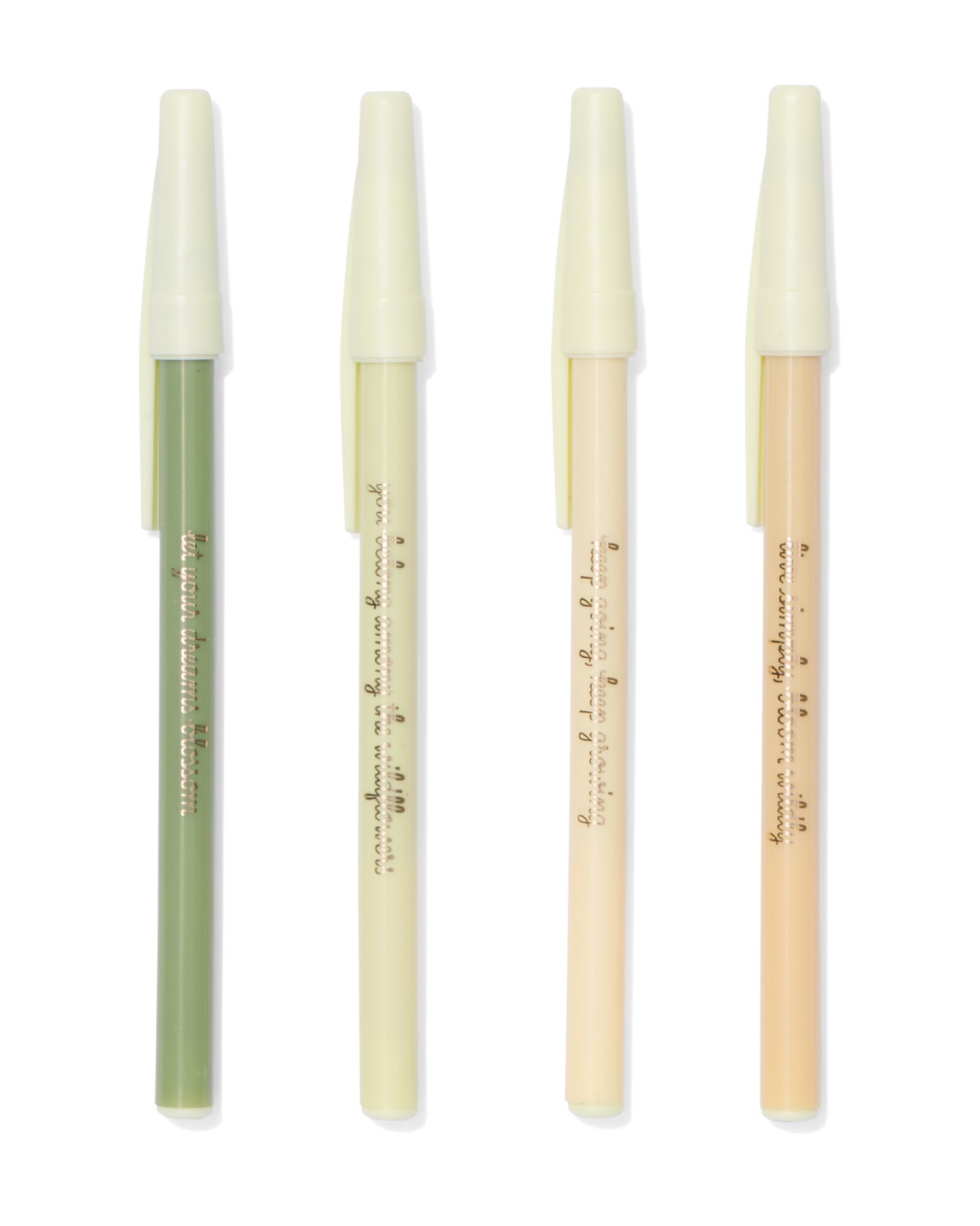 4 stylos &agrave; bille fleurs citation - 14470083 - HEMA