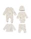 newborn kledingset dieren 5-delig gebroken wit gebroken wit - 1000028251 - HEMA