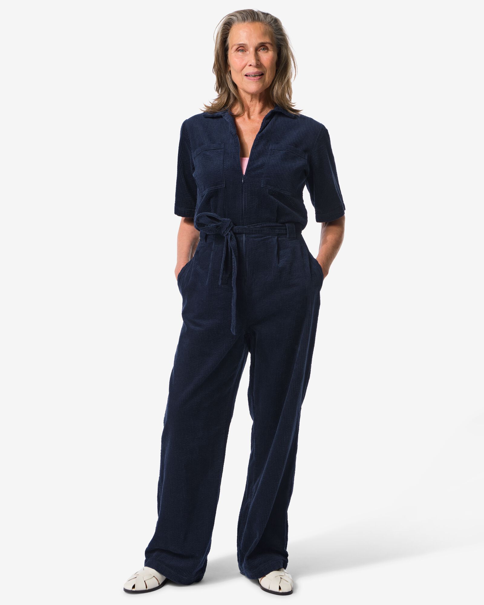 Pantalon évasé en velours côtelé - Marron foncé - FEMME | H&M CH
