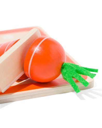 groente- en fruitset hout 6-delig - 15140137 - HEMA