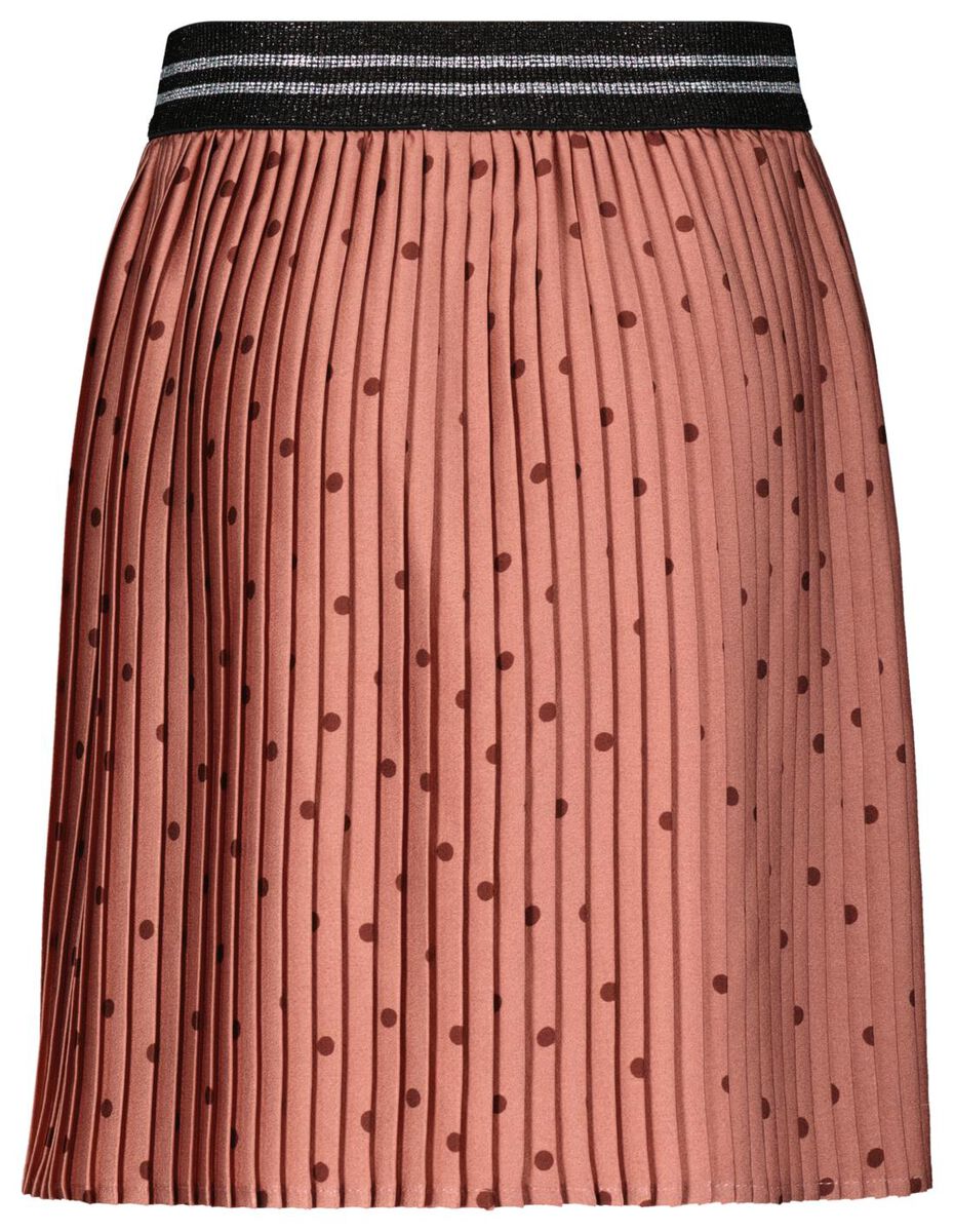 jupe plissée enfant à pois rose - 1000028356 - HEMA