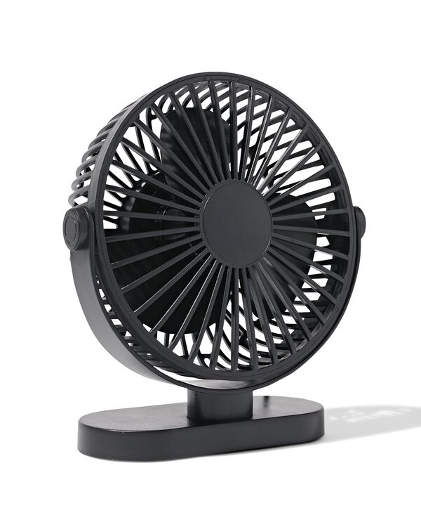 bureauventilator ⌀17.5cm zwart - 80200042 - HEMA