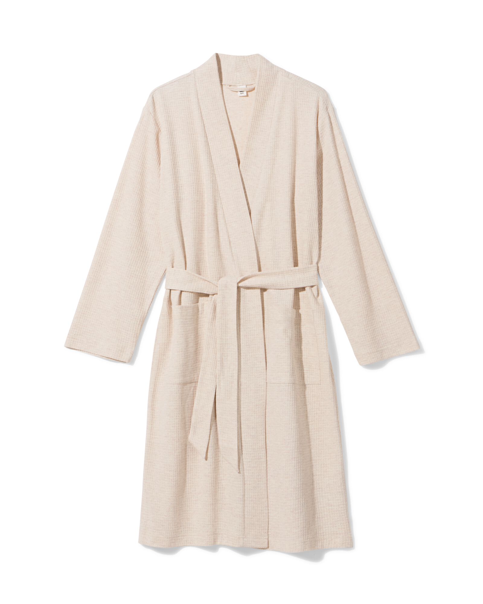 peignoir femme coton gaufr&eacute; naturel naturel - 23400395NATURAL - HEMA