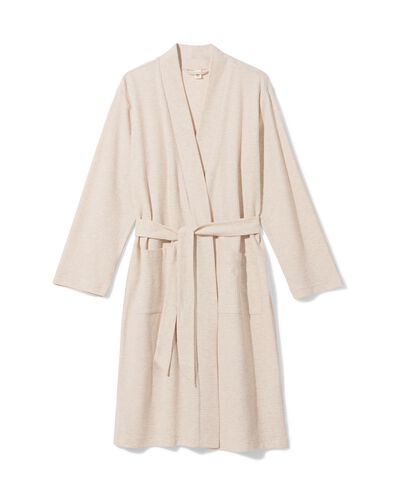 peignoir femme coton gaufr&eacute; naturel naturel - 23400395NATURAL - HEMA