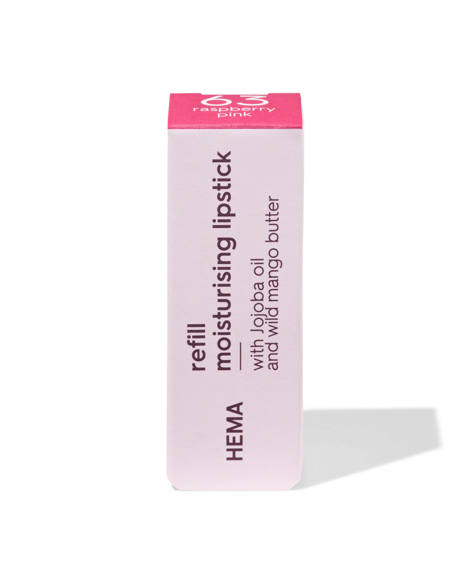 navulling moisturising lipstick 63 raspberry pink - 11230463 - HEMA