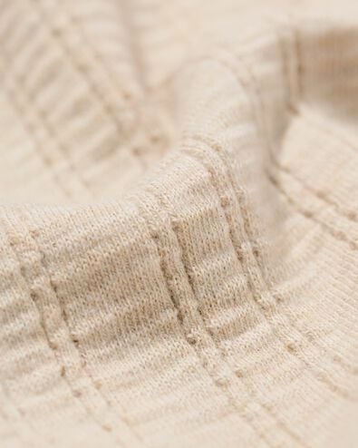 newborn T-shirt rib jersey ecru ecru - 33440020ECRU - HEMA
