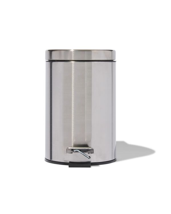 poubelle &agrave; p&eacute;dale 3L inox - 80301159 - HEMA