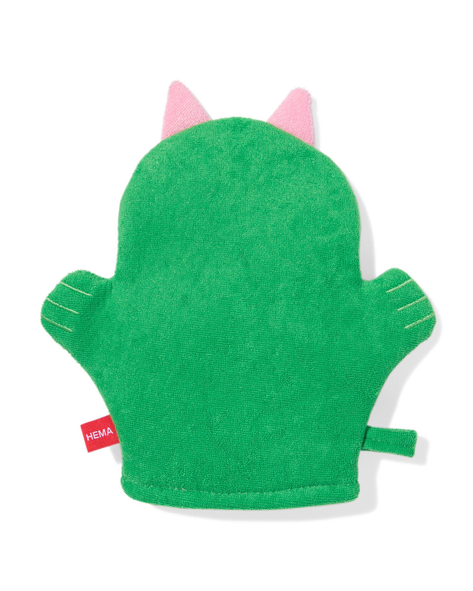 Waschhandschuh Monster gr&uuml;n  - 11870149 - HEMA